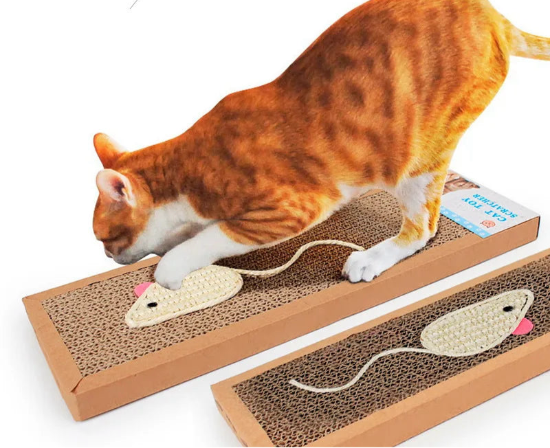 Cat Scratching Board Protect Furniture Grinding Claw Toys Oval Corrugated Paper Wear-resistant Cat Nest Cat Accessories