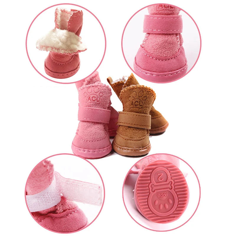 Warm Winter Pet Shoes