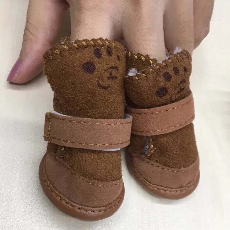 Warm Winter Pet Shoes