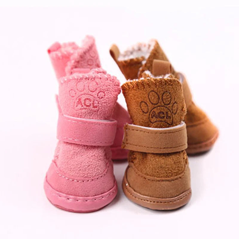 Warm Winter Pet Shoes