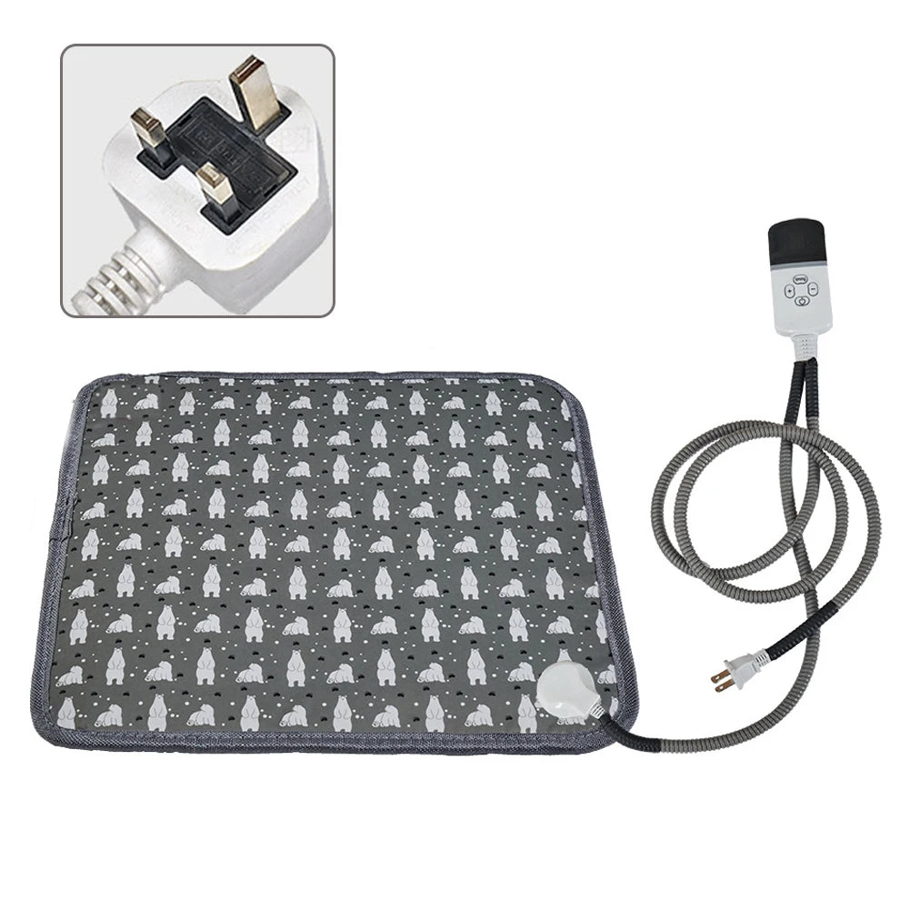 220V 20W Pet Electric Heating Pads Heated Blanket Winter Dog Cats Warmer Mat Sleeping Bed Pet Supplies Washable blanket Mats