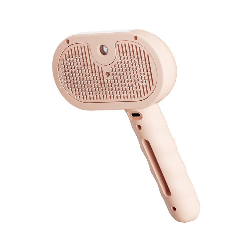 Dog Comb Pet Steam Massage Brush Safe Round Head Soft Teeth Spray Hair Removal Combs