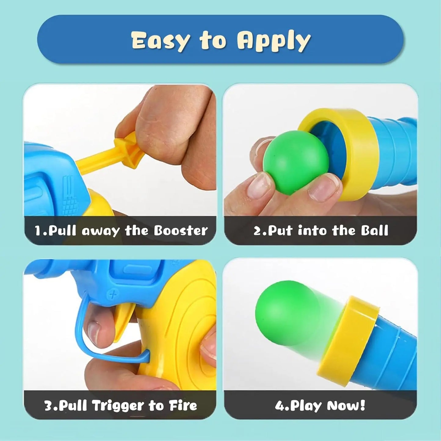 Cat Ball Launcher Gun Interactive Toy for Indoor Cats with Plush Pom Pom Balls Training Kitten Play Fetch Game Pet Supplies
