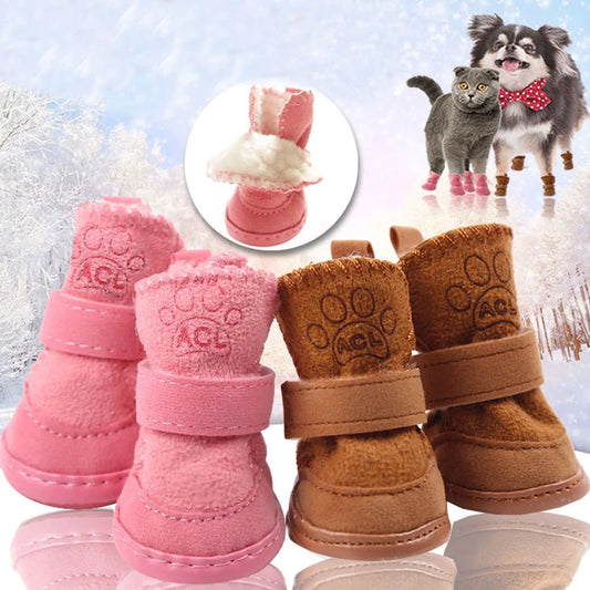 Warm Winter Pet Shoes