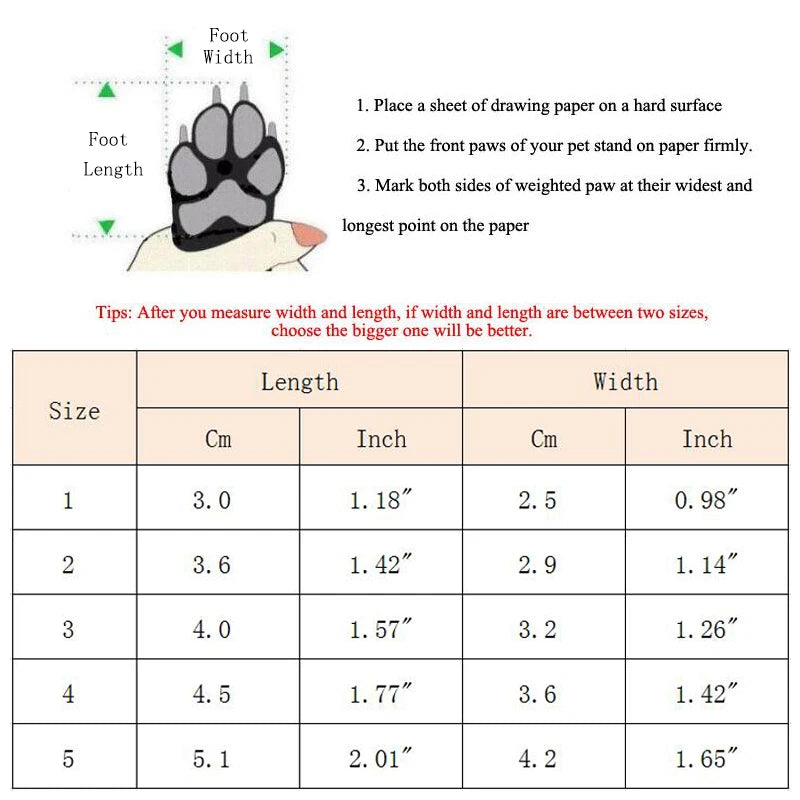Warm Winter Pet Shoes